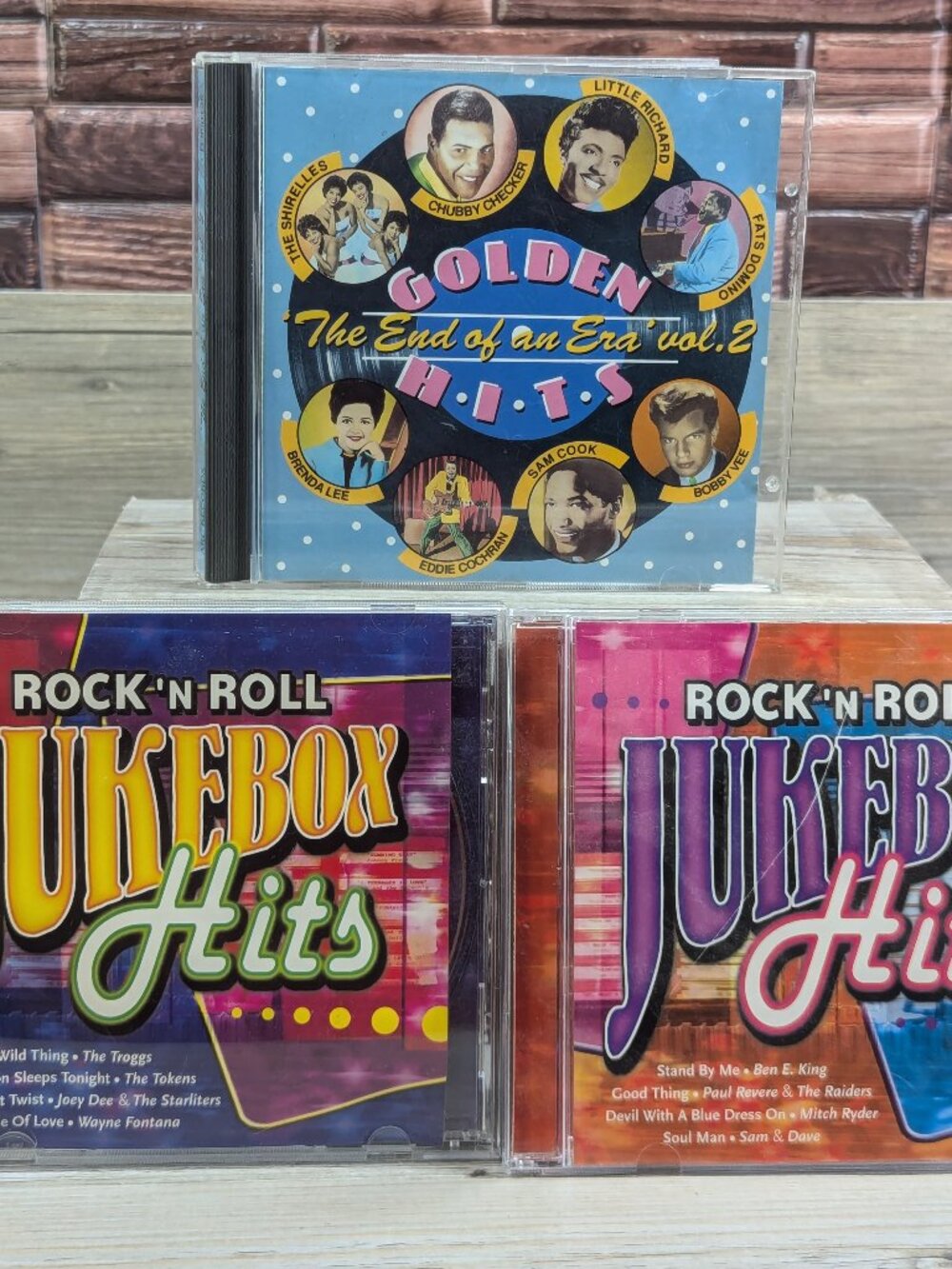 Golden End Of An Era Vol 2 50s 60s & Rock 'N Roll Jukebox Hits 1 & 2 CD Lot